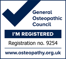 General Osteopathic Council - Registration no. 9254